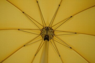 Yellow Umbrella Protection Weather Rain Sun Bright Colorful Accessory Fashion Style Outdoor Seasonal Spring Summer Cheerful Happy Optimistic Sunny
