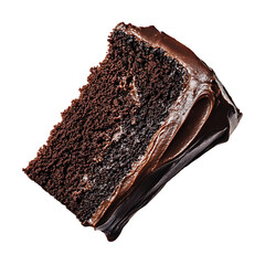 Decadent Slice of Chocolate Cake with Rich Frosting