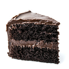 Decadent Slice of Chocolate Cake with Rich Frosting