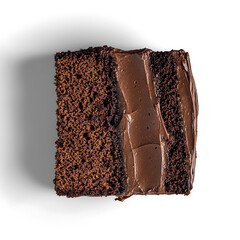 Decadent Slice of Chocolate Cake with Rich Frosting