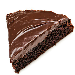 Decadent Slice of Chocolate Cake with Smooth Frosting