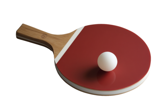 Ping-Pong Paddle with Ball png