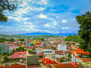 panoramic view of the city of bukittinggi