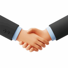 3D Business Handshake Icon

