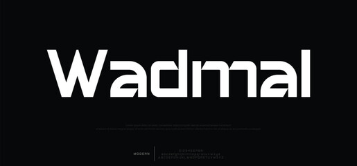 Wadmal  luxury typography beauty minimalist serif fonts decorative wedding vintage retro logos. Minimal luxury font alphabet logo. Vector illustration