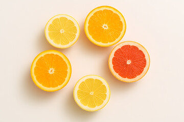 Fototapeta premium circle slided oranges