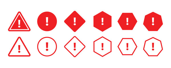 Vector Safety Icon set . Caution Signs, Hazard Alerts and Emergency Symbols. Caution warning sign vector illustration. Safety alert icon design