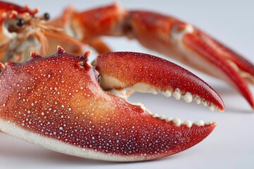 Freshly caught crab showcasing vibrant colors and intricate details in a bright setting