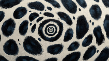 Abstract black and white wave zebra pattern created with bold fluid brushstrokes displaying dynamic motion and contrast