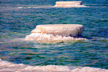 The shallow Dead Sea