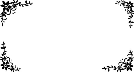 Obraz premium This elegant Border Frames Template collection features a range of clean, classic, and ornate frame styles