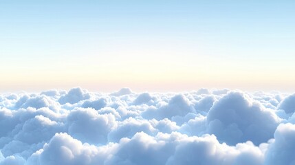 Fototapeta premium A Heavenly View: Above the Clouds at Sunrise