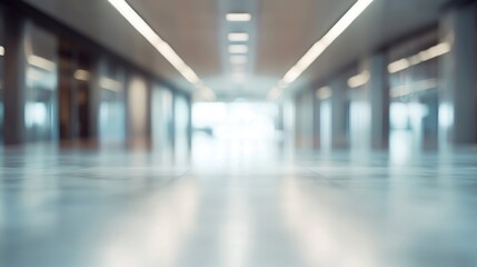 Fototapeta premium Abstract Blurred Modern Office Corridor