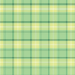 Fresh Green and Yellow Plaid Pattern - Seamless Fabric Texture