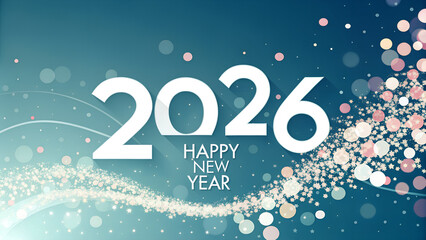 Celebrate New Year 2026 with festive design, joyful celebration, and a modern, elegant style