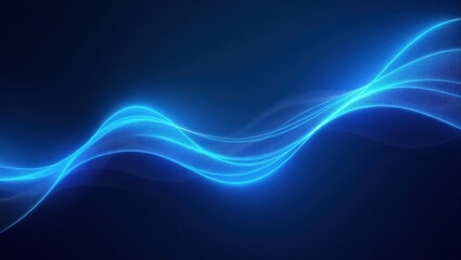 Obraz premium Flow of Light: Energy in Motion Across Digital Dimensions