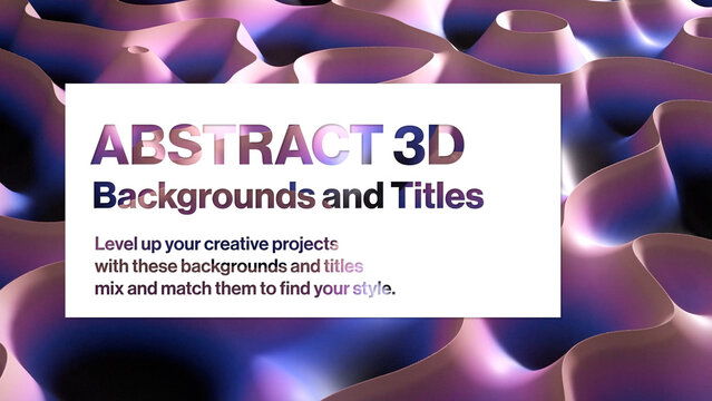 Abstract 3D Background Titles