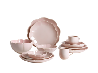 Pink Petal Tableware Series Modern Home Collection.