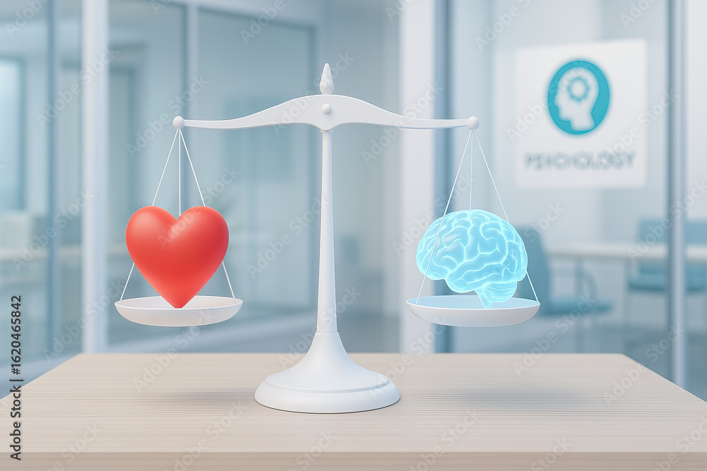 Poster leadership requires balance between heart and mind where ethics guide decisions and logic supports t