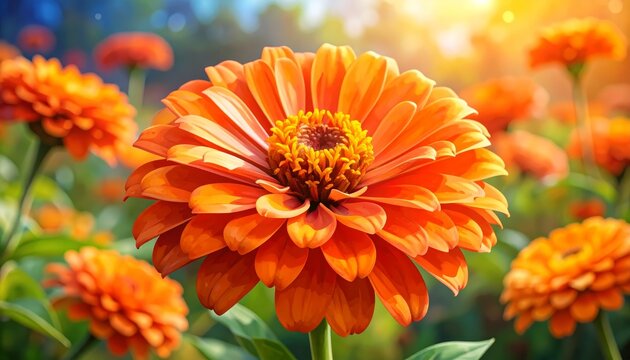Vibrant orange flower wallpapers, highdefinition backgrounds for desktop and mobile screens.