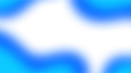 Abstract blue wave gradient element blurred with transparent background