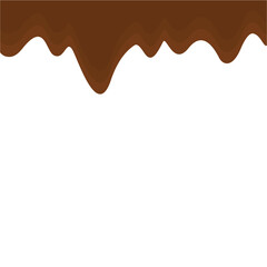 melted chocolate dripping
