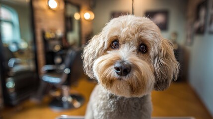 Close-up dog grooming at a modern salon—showcasing pet-safe tools and expert techniques. Ideal for grooming salon ads, pet care marketing, and International Dog Day.