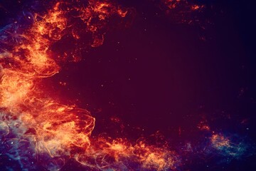 fiery explosion background