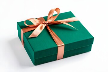 Elegant Green Gift Box with Satin Bow