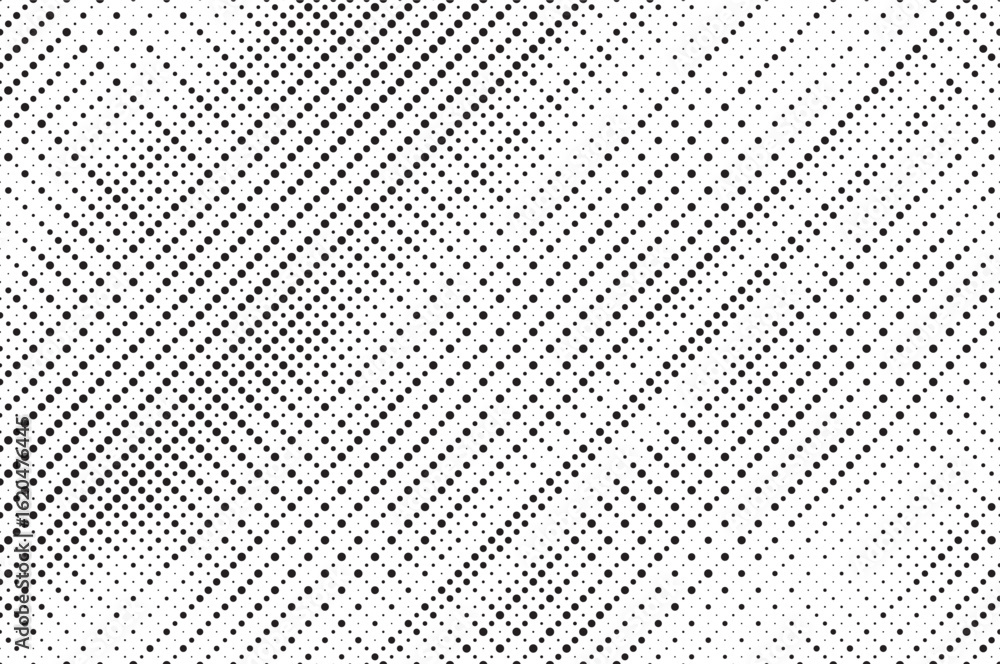 Poster dotted halftone texture background. vanishing grunge gritty noise wallpaper. monochrome pop art grad