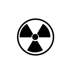 Radiation symbol or radioactive warning icon