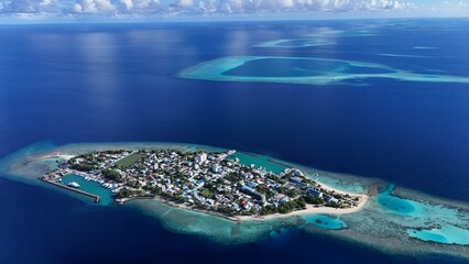 Aerial Paradise in the Maldives – Crystal Clear Water, Islands & Overwater Bungalows