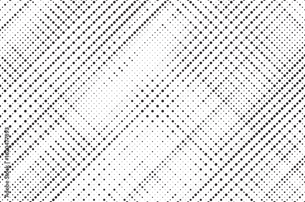 Poster dotted halftone texture background. vanishing grunge gritty noise wallpaper. monochrome pop art grad