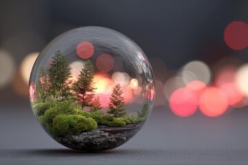 Crystal Sphere Reflection