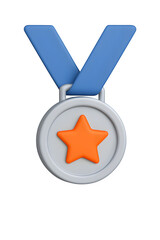 3D Medal Icon &ndash; Achievement and Reward Concept