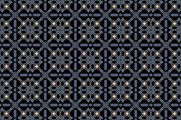 Seamless Tile Endless Background Symmetric Geometric Textile Visual Texture Cloth Design Luxury Interior Template Graphic Digital Art Fashion Fabric Decoration Shape Perspective Wallpaper Pattern.