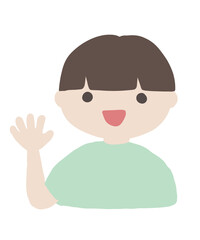 Hand-drawn Boy Gesture Illustration Set / 手書きの男の子のジェスチャーイラストセット3-3