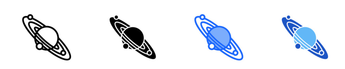 Planetary Orbit  Icon Set Multiple Style Collection © IconicStitch