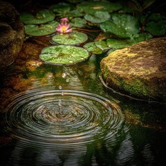 Lily Pond Reflection