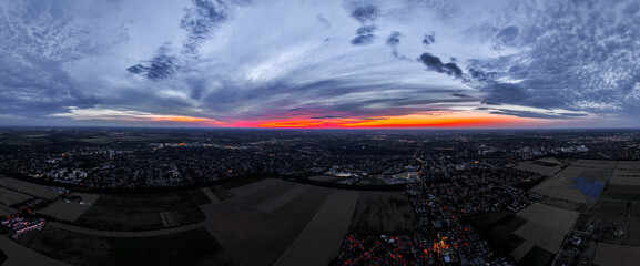 Berliner fernsehturm, Berlin TV Tower during sunset, Berlin Landscape, Germany © Beautiful World