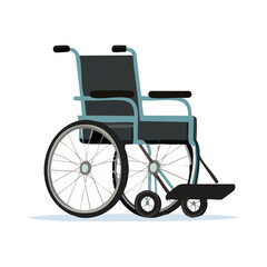 Wheelchair illustration for accessibility healthcare assistance and disability support equipment
