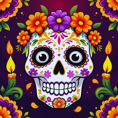 Colorful Day of the Dead JPG