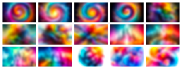 Abstract swirls and streaks of vibrant neon colors creating a psychedelic and energetic visual experience