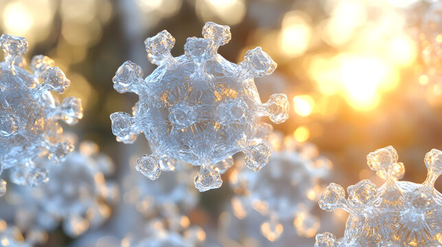 Coronavirus structure microscopic medical science virus