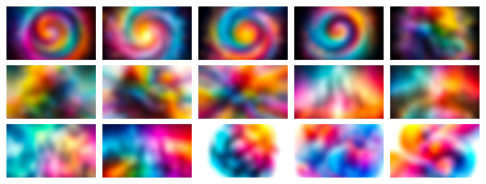 Abstract swirls and streaks of vibrant neon colors creating a psychedelic and energetic visual experience