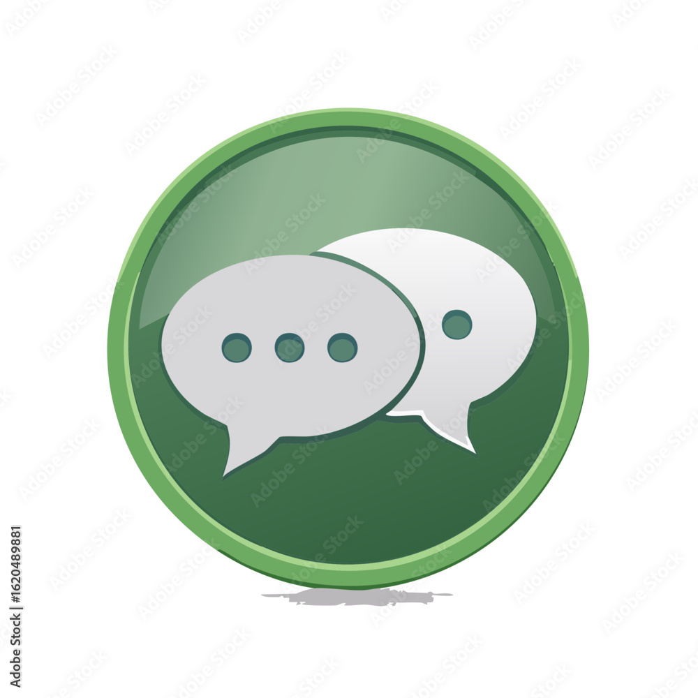 Poster discussion conversation glossy button communication dialog icons social media networking forum chat 