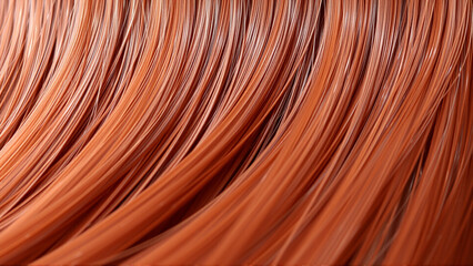 Texture of beautiful red hair