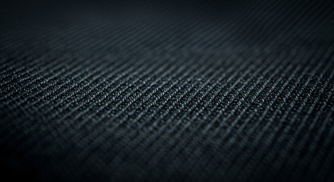 Textura de tecido trama jeans denim visto de perto - azul escuro com preto