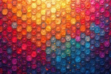 Vibrant mosaic tile backdrop, geometric shapes, colorful tiles, colorful background