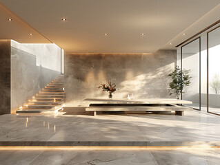 interior of a modern building